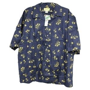 VTG NOS Fun Boxers 1950s Look Tropicals Mens Pajamas Shorts Palm Tree Print